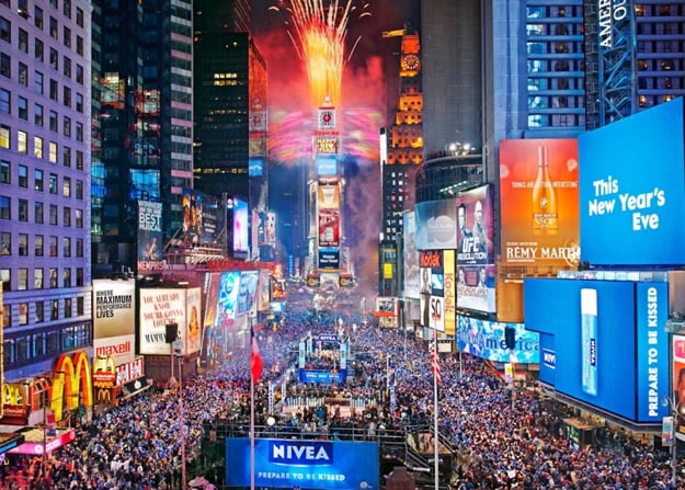 Hvad kan man forvente på en nytårsaften på Times Square