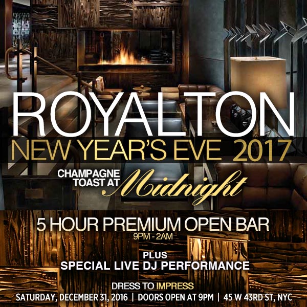 Times Square New Years Eve at Royalton NYC NYC New Years Eve 2025
