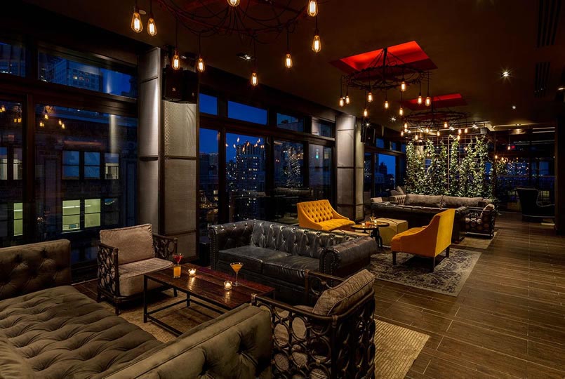 Times Square New Years Eve at Gansevoort Park Rooftop NYC New