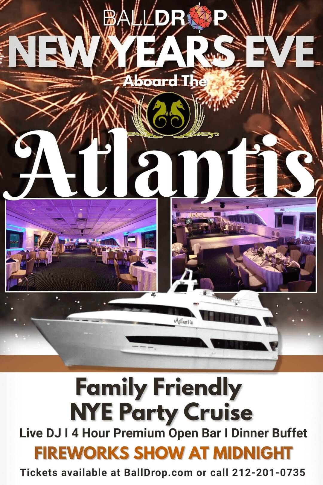 Atlantis NYC Cruise New Years Eve 2024