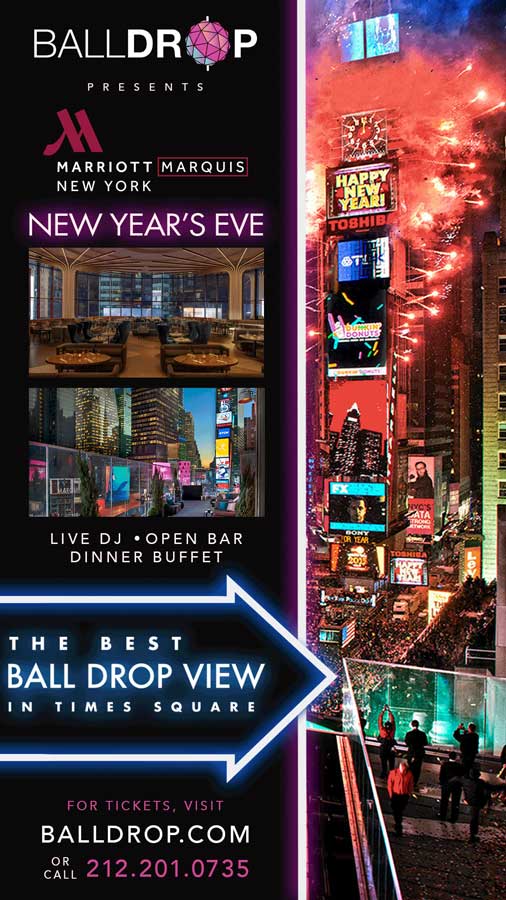 Marriott Marquis Times Square New Years Eve 2024