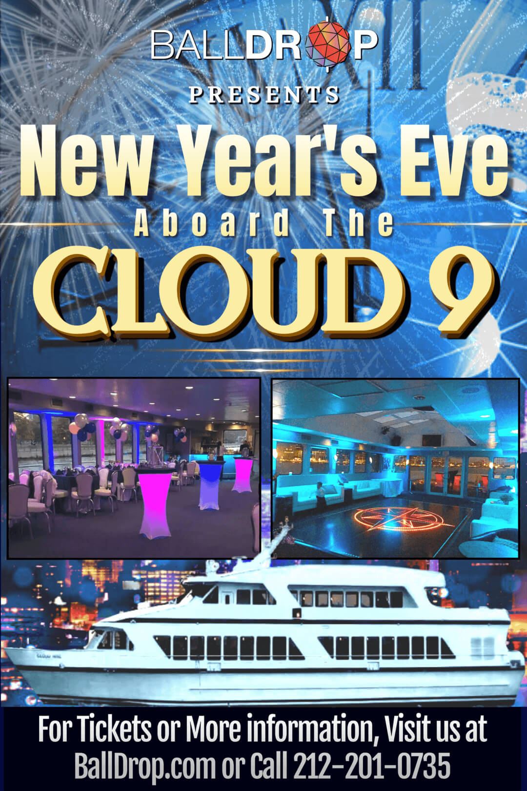 Cloud 9 IV NYC Yacht New Years Eve