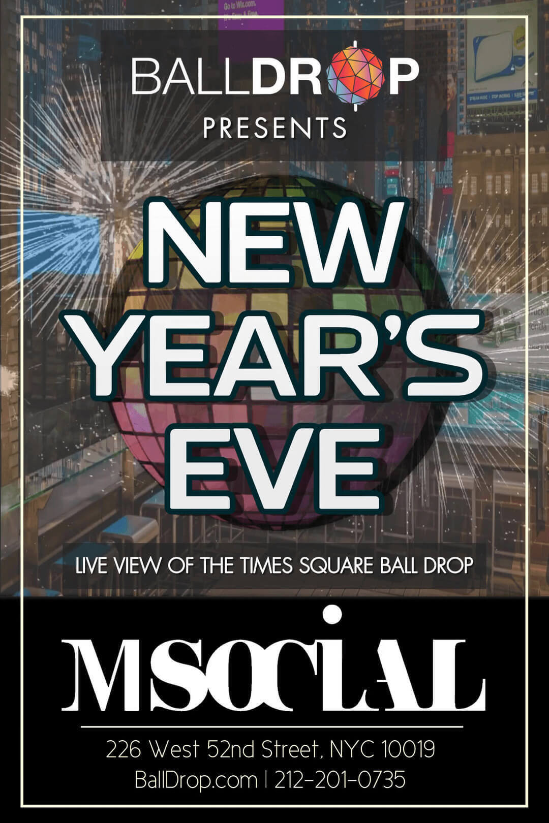 M Social Hotel Times Square New York New Years Eve 2024