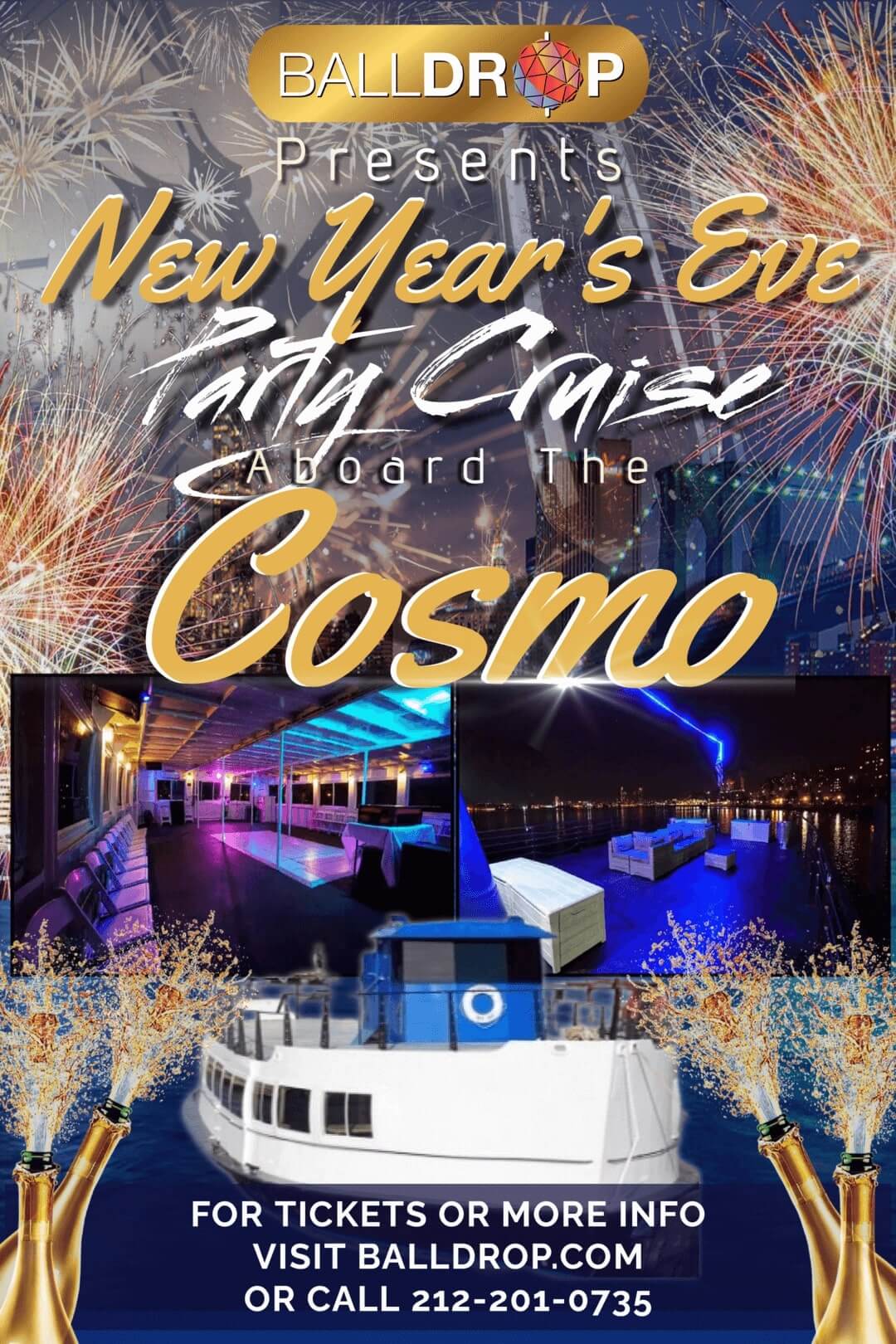 Cosmo NYC Party Cruise New Years Eve 2024