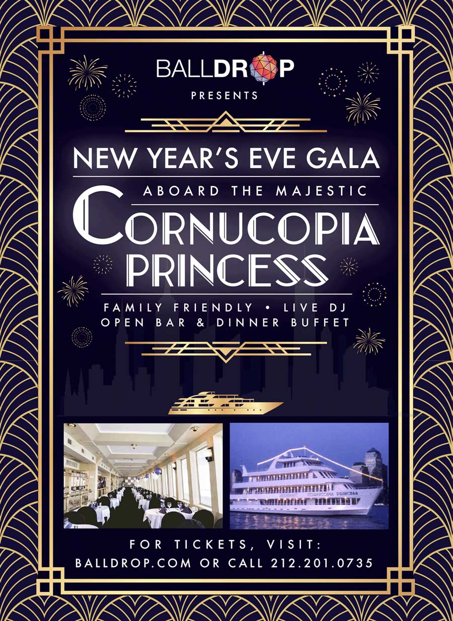Cornucopia Princess NYC Cruise New Years Eve 2024