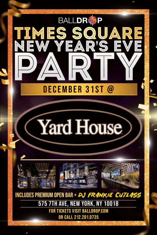 Times Square New Years Eve at Yard House NYC Times Square | NYC New ...