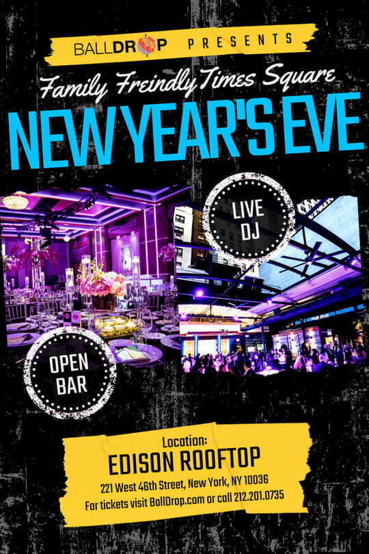The Rooftop at Edison Ballroom New Years Eve 2023
