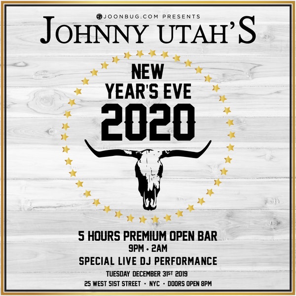 Times Square New Years Eve at Johnny Utah&#039;s | NYC New Years Eve 2023