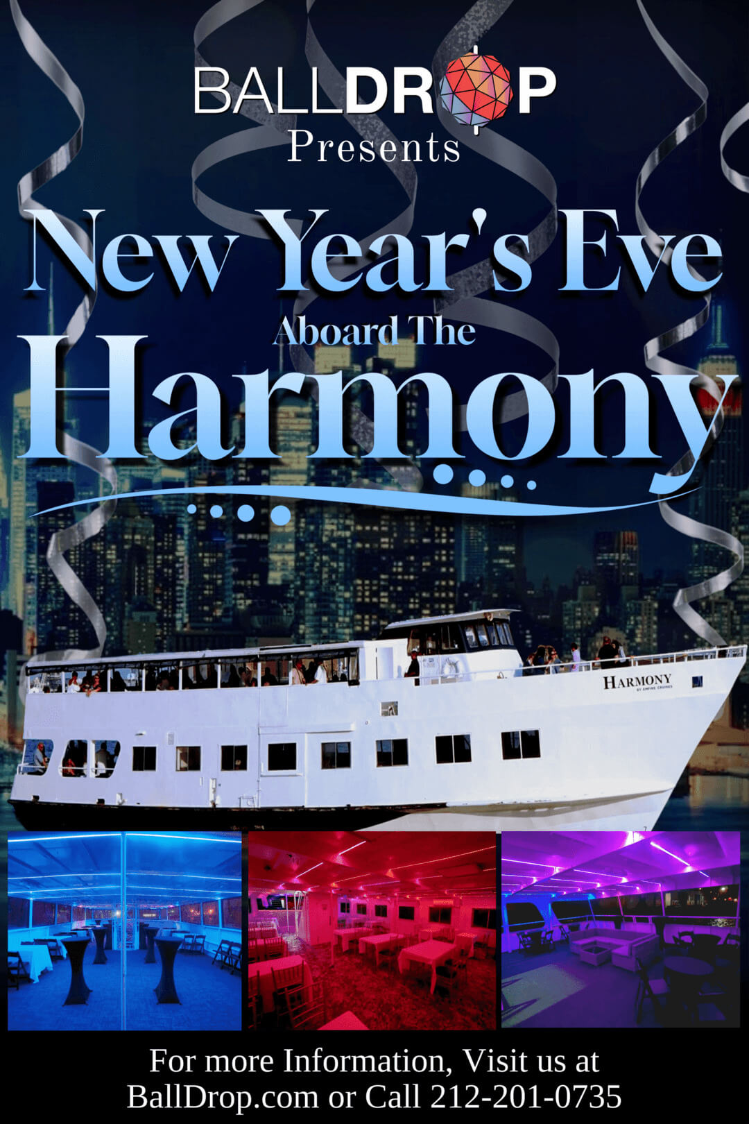 Harmony Yacht NYC New Years Eve 2024