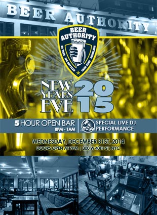 Times Square New Years Eve at Beer Authority NYC | NYC New Years Eve 2023