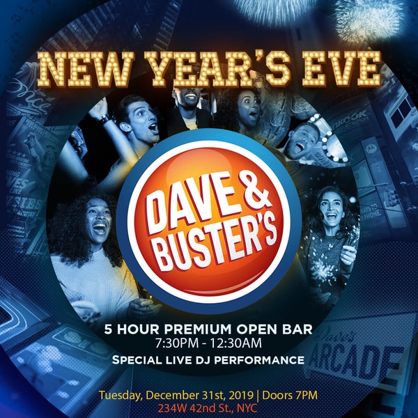 Times Square New Years Eve at Dave and Busters NYC NYC New Years Eve 2025